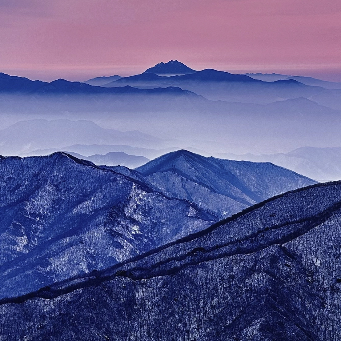 임채욱 판화 Blue mountain 상세