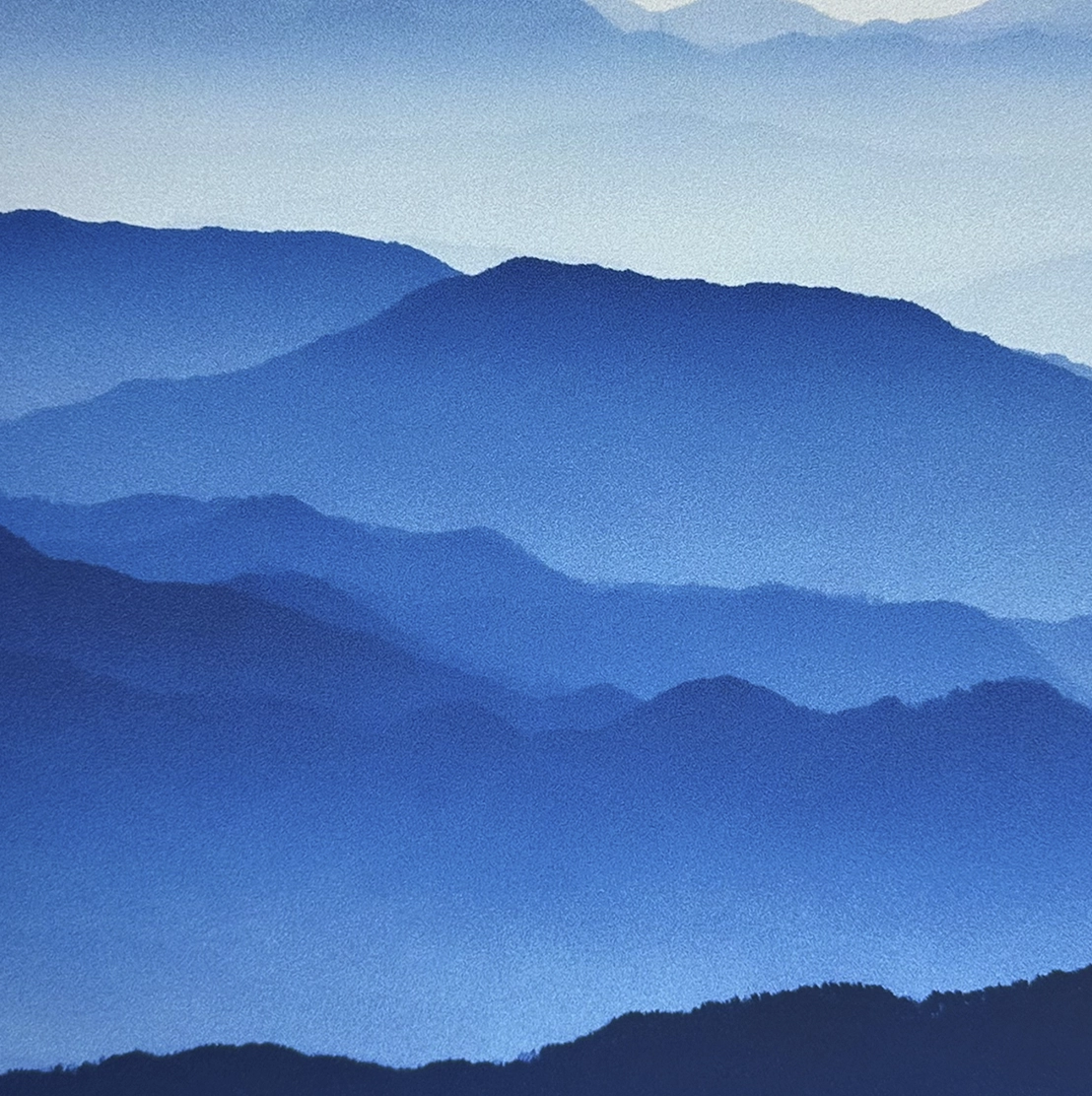 임채욱 판화 Blue mountain 상세