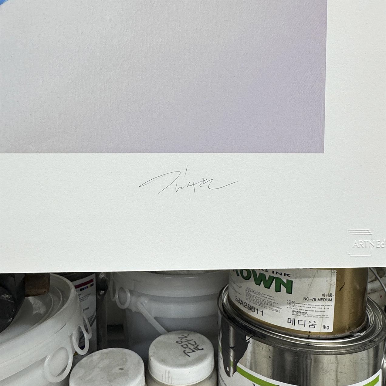 김시현 The Precious Message, 아트앤에디션 판화공방에서 작업중인 김시현 작가님 에디션 판화